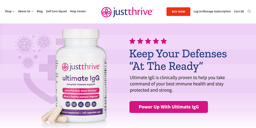 Health Affiliate Programs - JustThrive