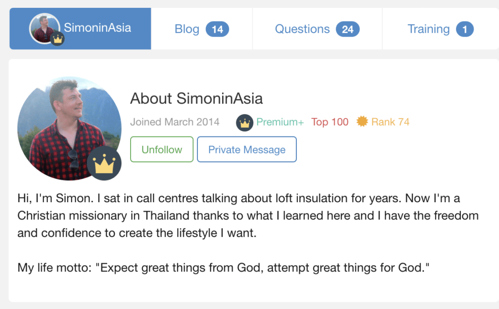 Simon - Commission Academy Review