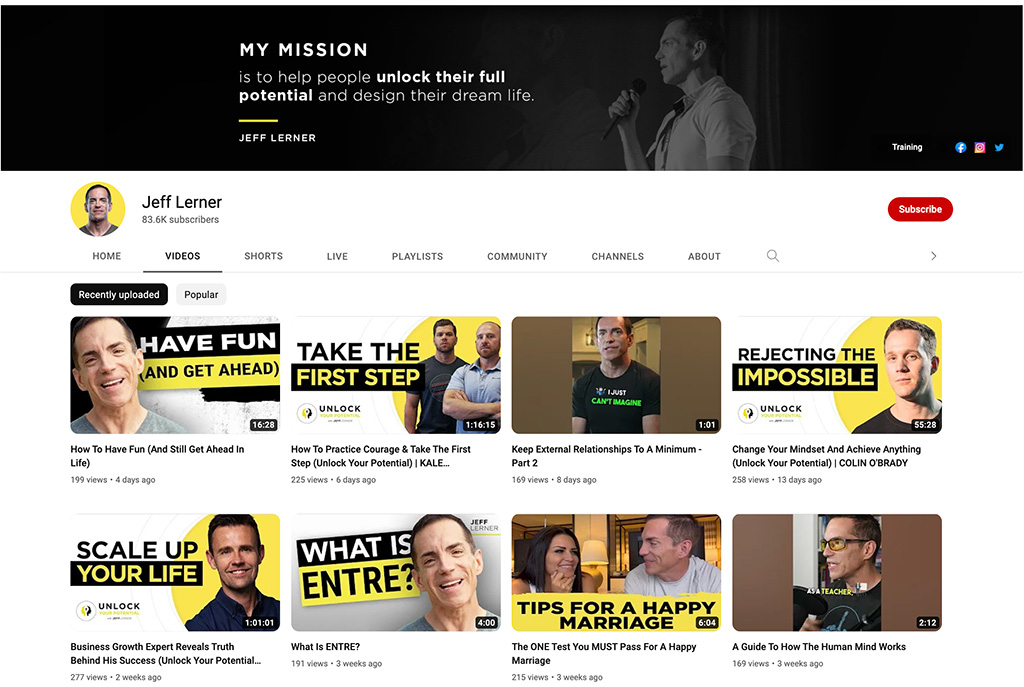 Jeff-Lerner-YouTube-Channel - Smart Passive Income Success - Smart Passive Income Success