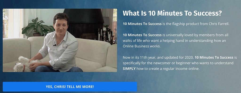 10 minutes to success screenshot