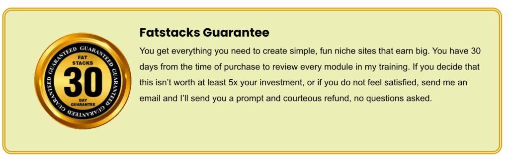 fat stacks guarantee